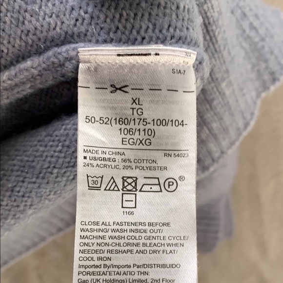 GAP | XL WOMENS | LONG SLEEVE RELAXED SWEATER CARDIGAN  in BLUE - Picture 4 of 14